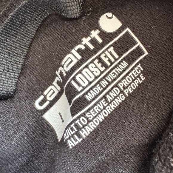 Carhartt Loose Fit Mid Weight Logo Sleeve Graphic Hoodie - Picture 4 of 4